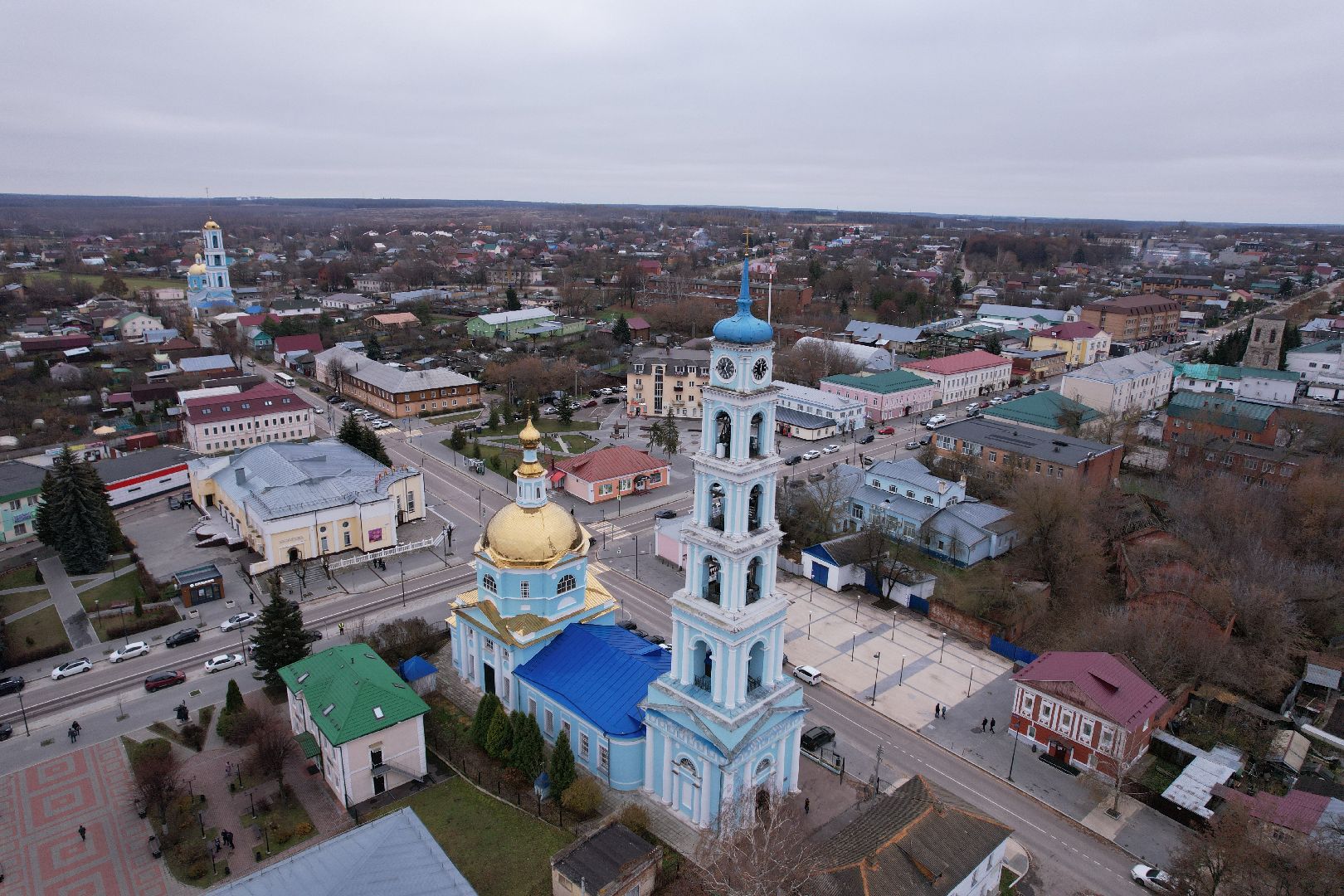 кашира, церковь,видео с коптера,