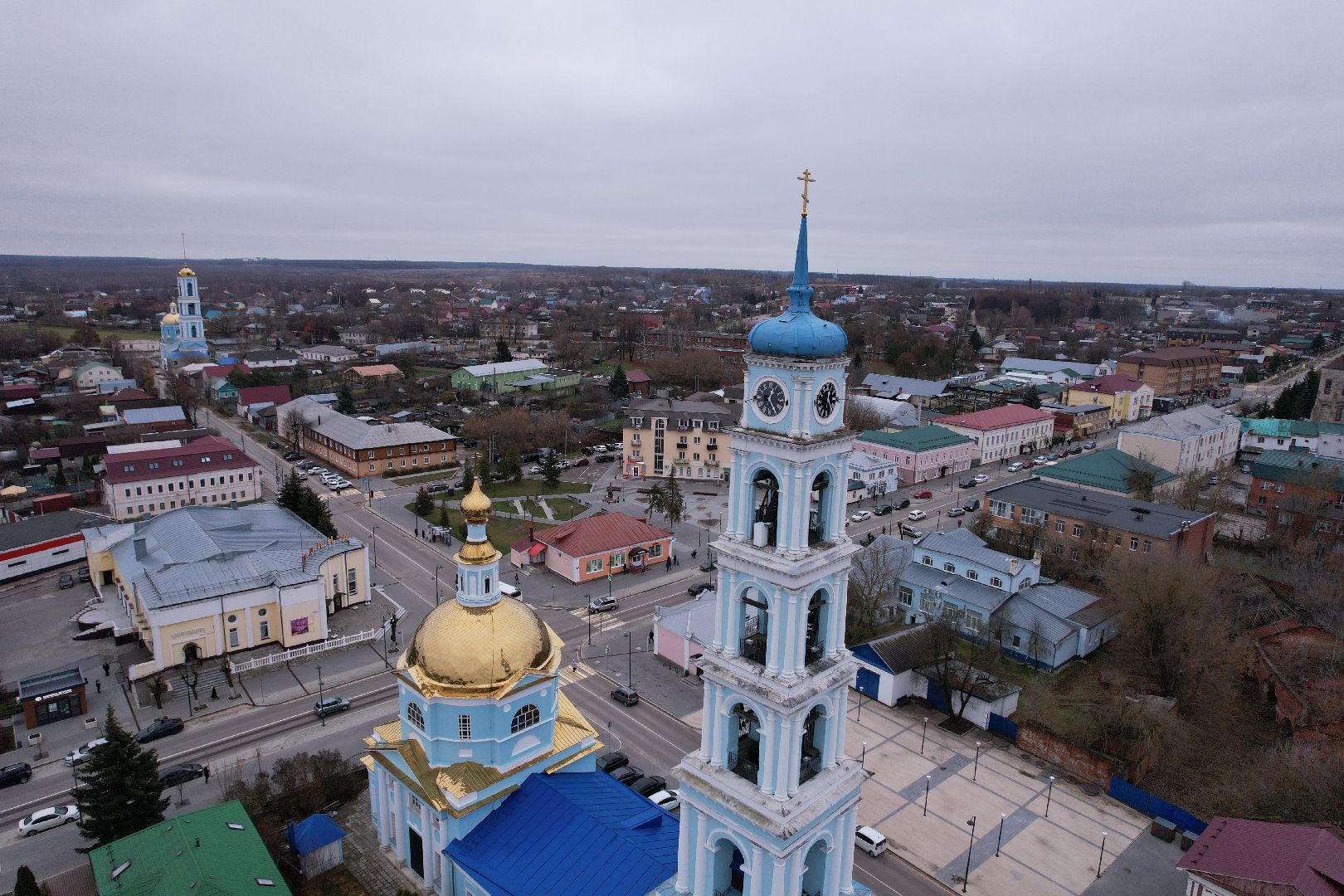 кашира, церковь,видео с коптера,