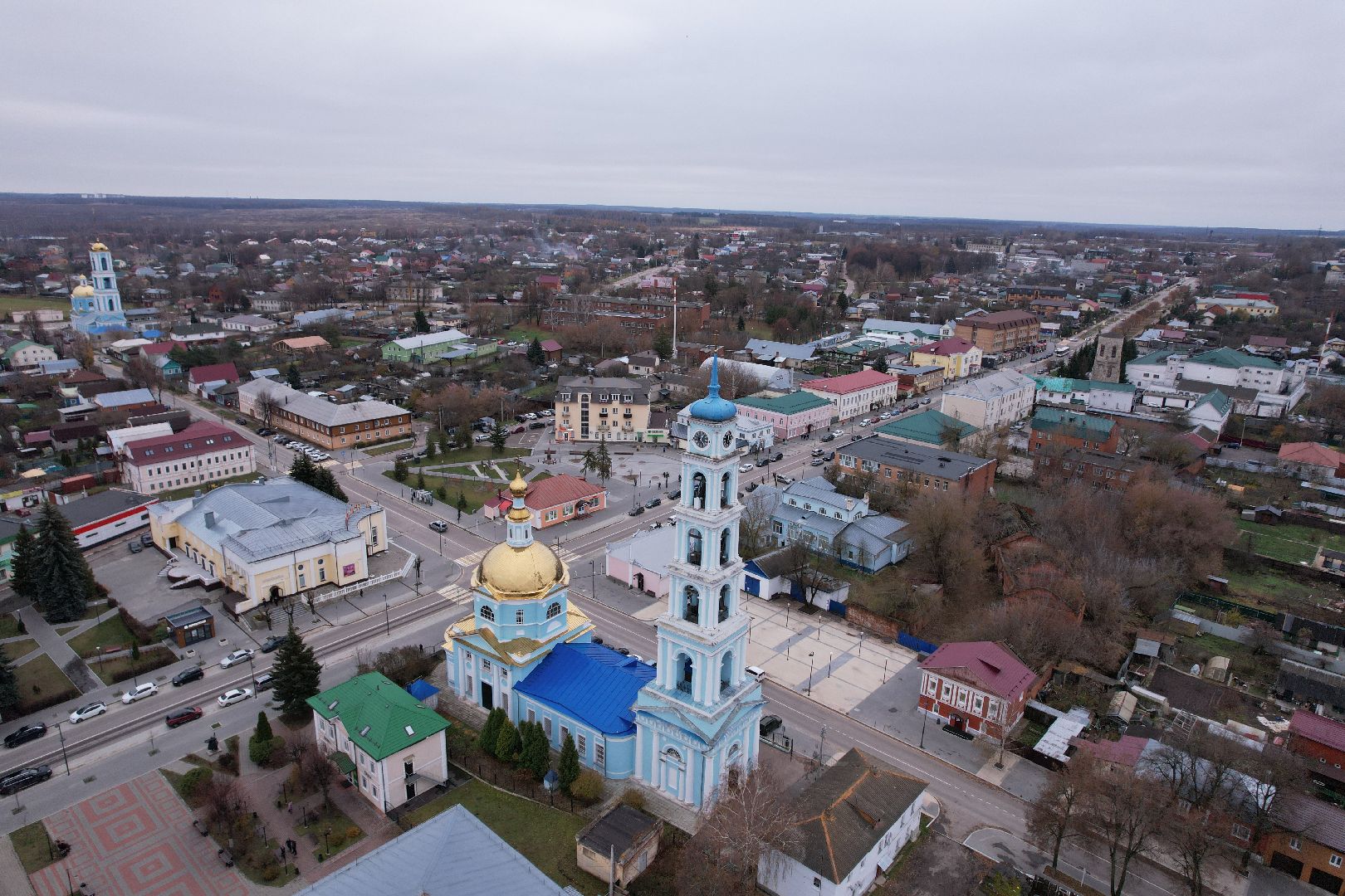кашира, церковь,видео с коптера,