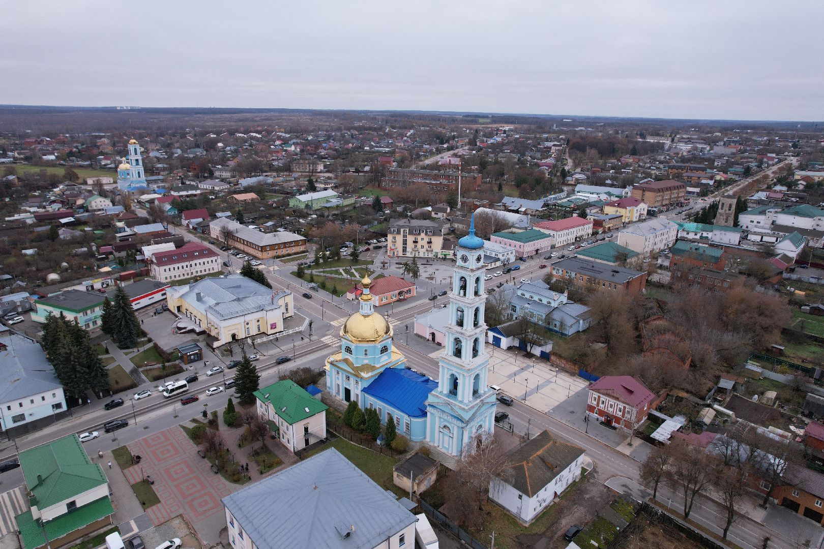 кашира, церковь,видео с коптера,