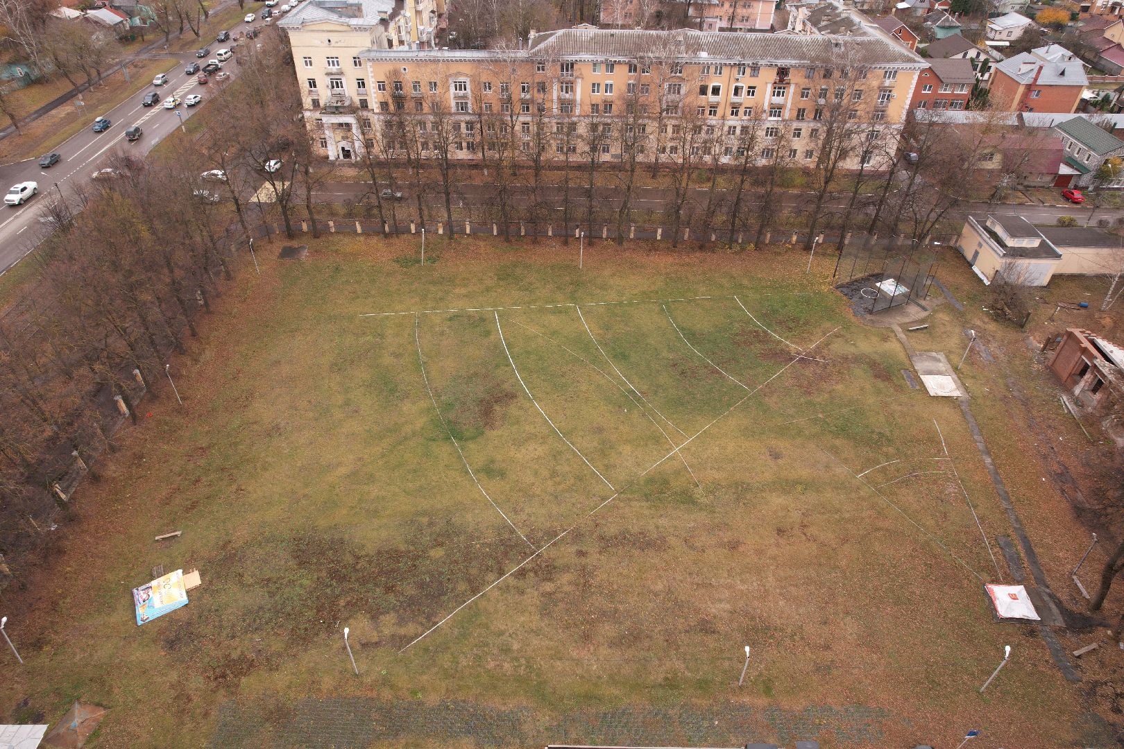 коломна, стадион,видео с коптера,