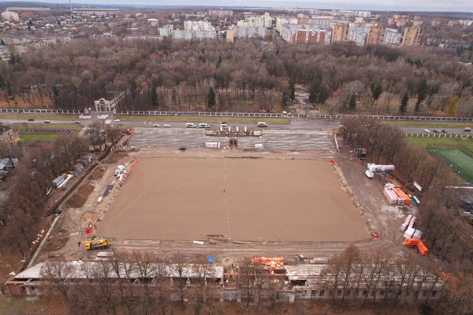 коломна, стадион,видео с коптера,