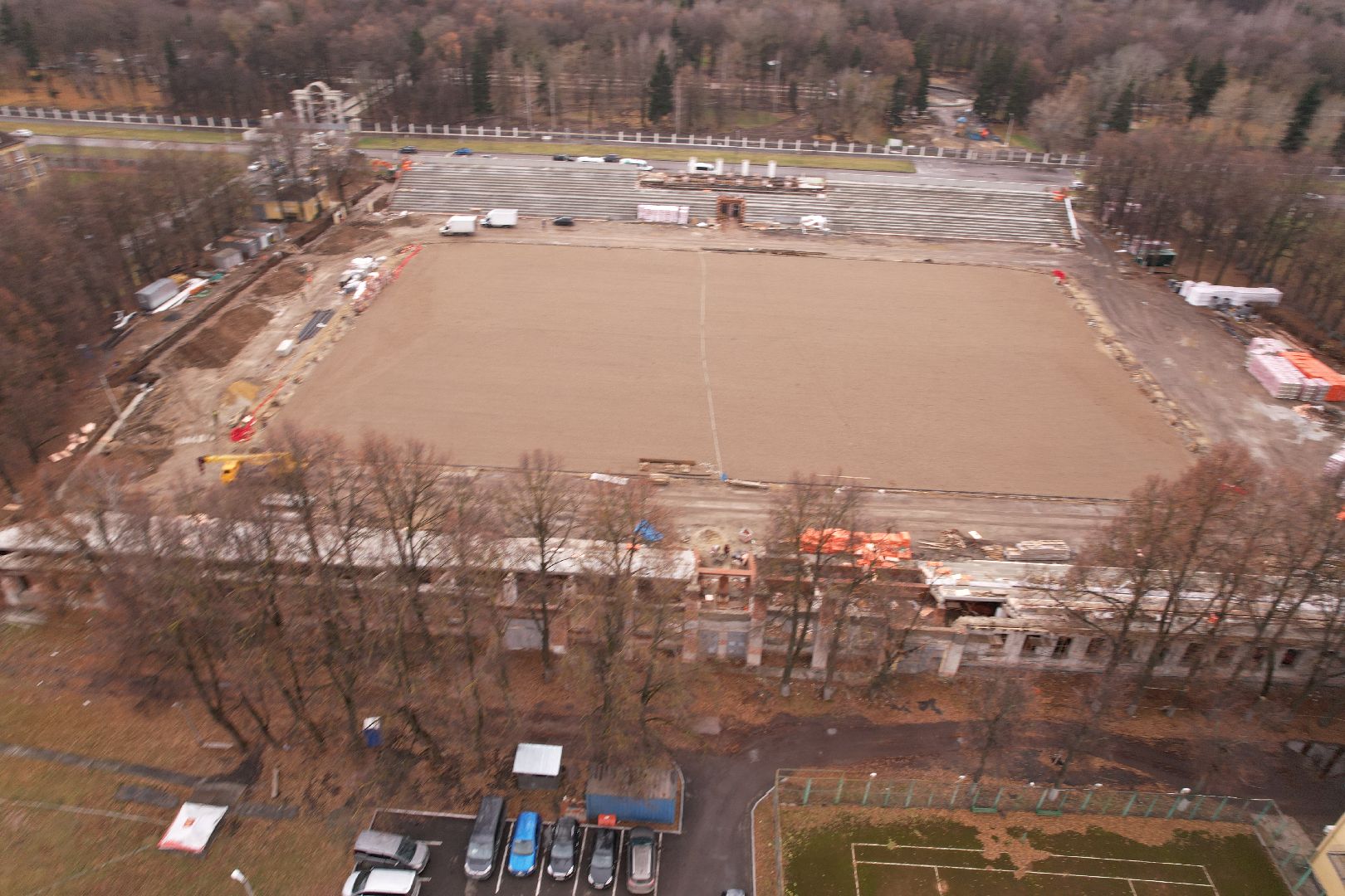 коломна, стадион,видео с коптера,