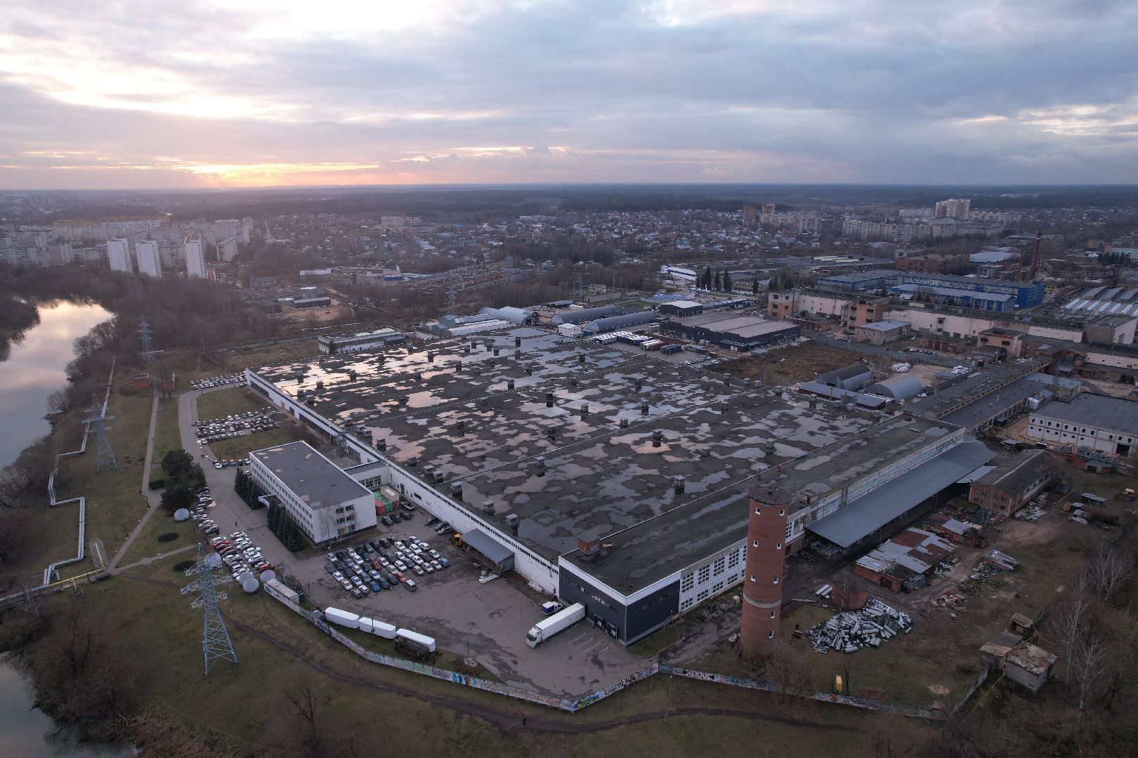 ногинск, фабриа,видео с коптера,