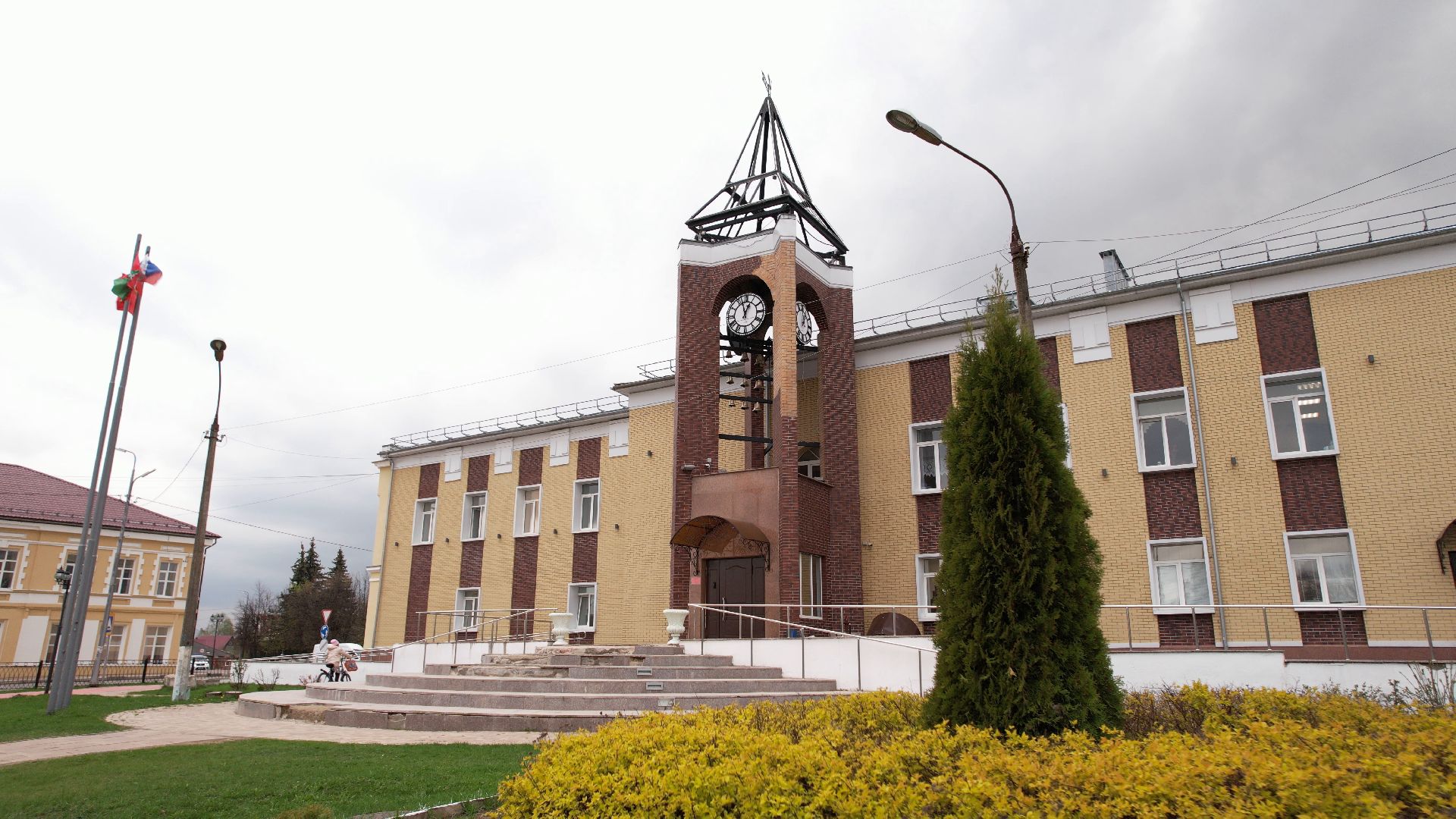 талдом, школа, благоустройство,видео с коптера,