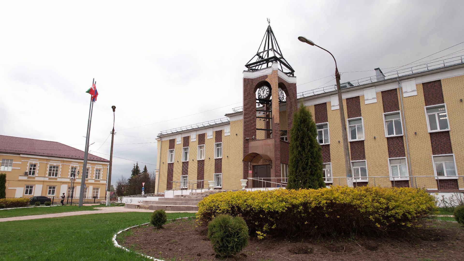 талдом, школа, благоустройство,видео с коптера,