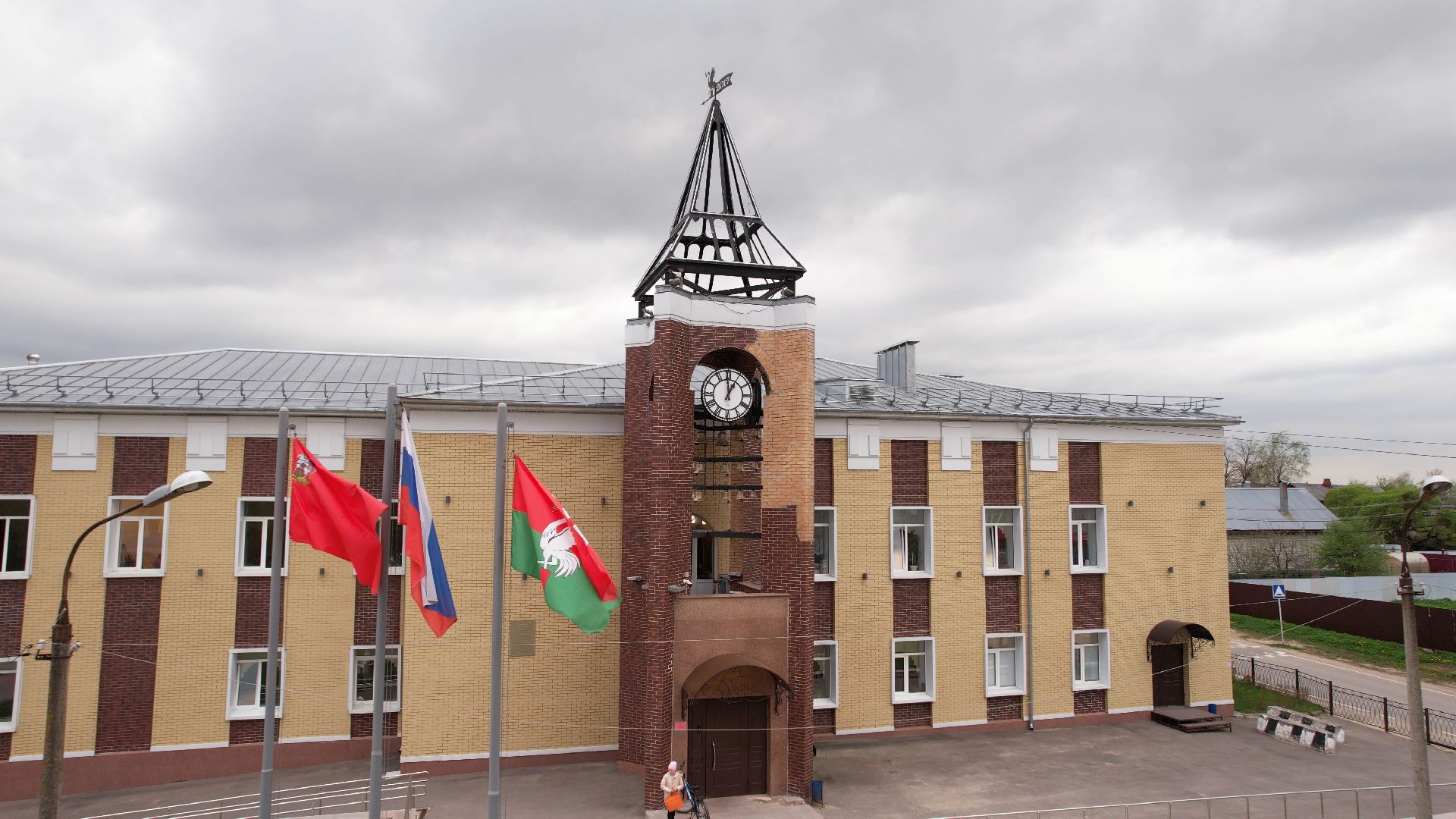 талдом, школа, благоустройство,видео с коптера,