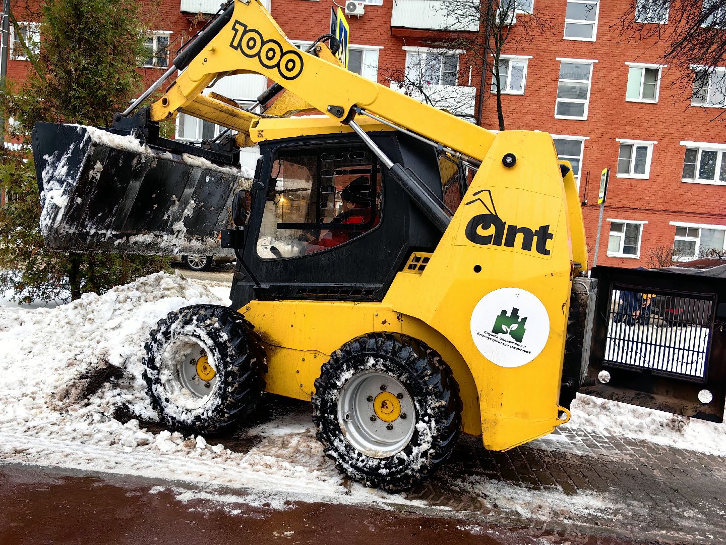 снегопад, непогода, коммунальные служба, техника,