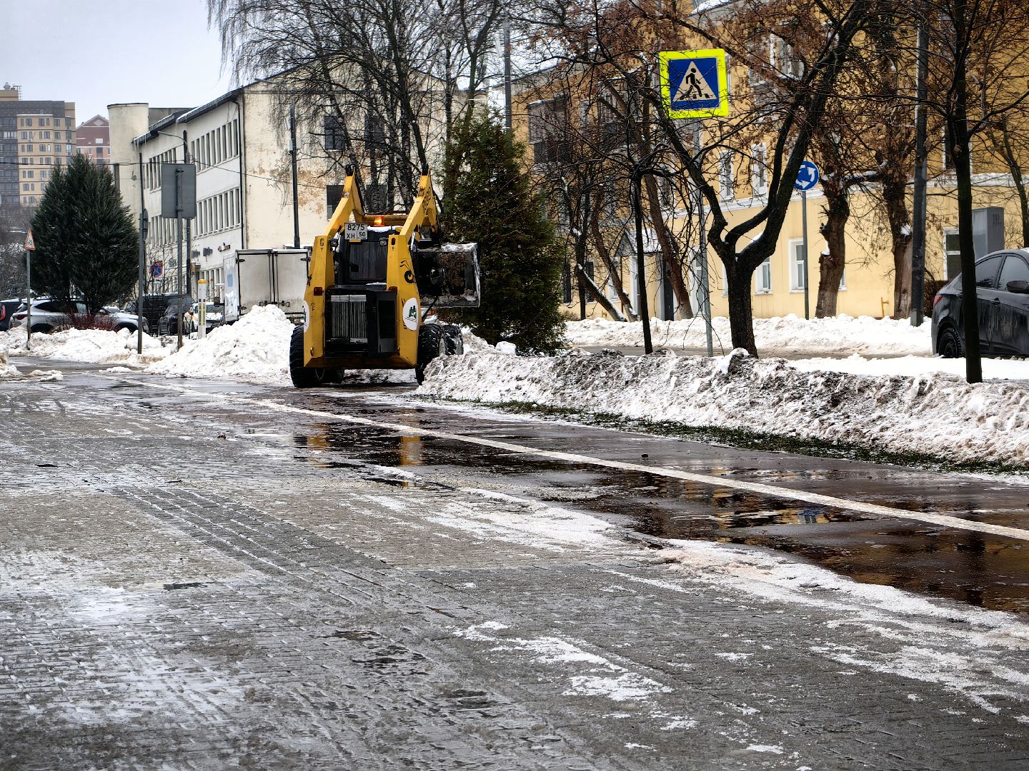 снегопад, непогода, коммунальные служба, техника,
