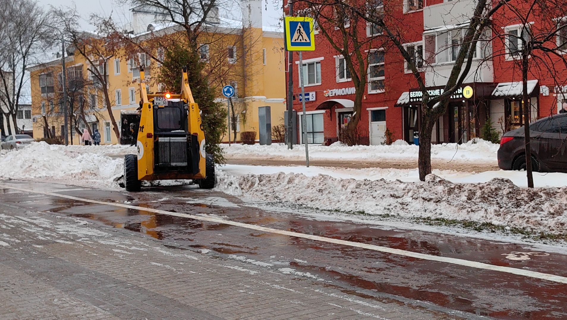 снегопад, непогода, коммунальные служба, техника,