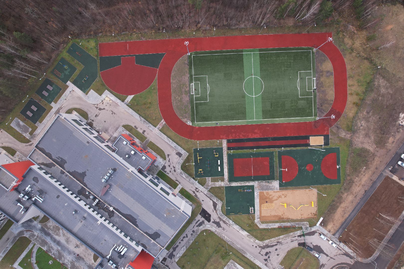 школа,видео с коптера,