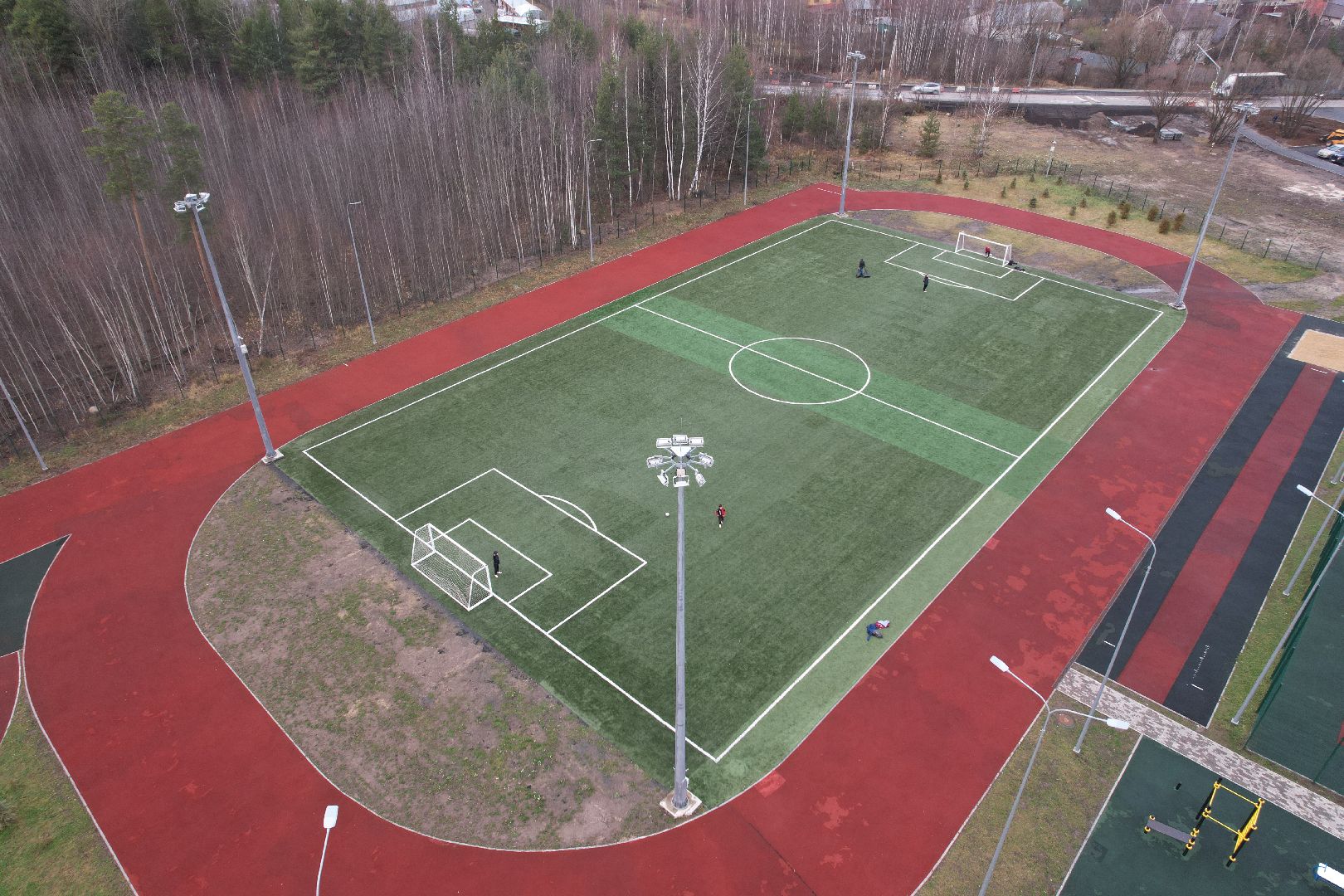 школа,видео с коптера,