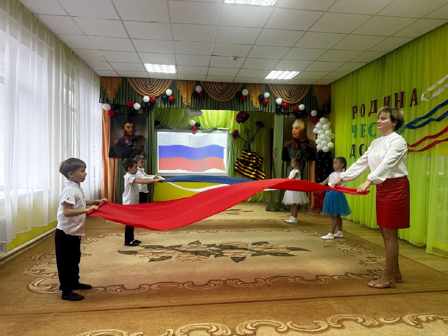 можайск, можайский городской округ, подмосковье, бородино, фестиваль, патриотический фестиваль, акция, дети, детские сады, Россия, слава,