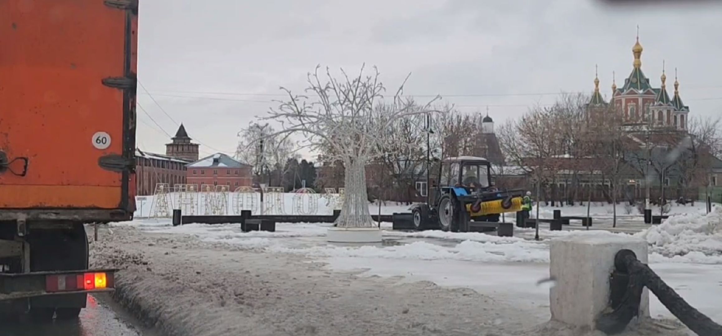 Коломна, снегопад, уборка снега, коммунальные службы,