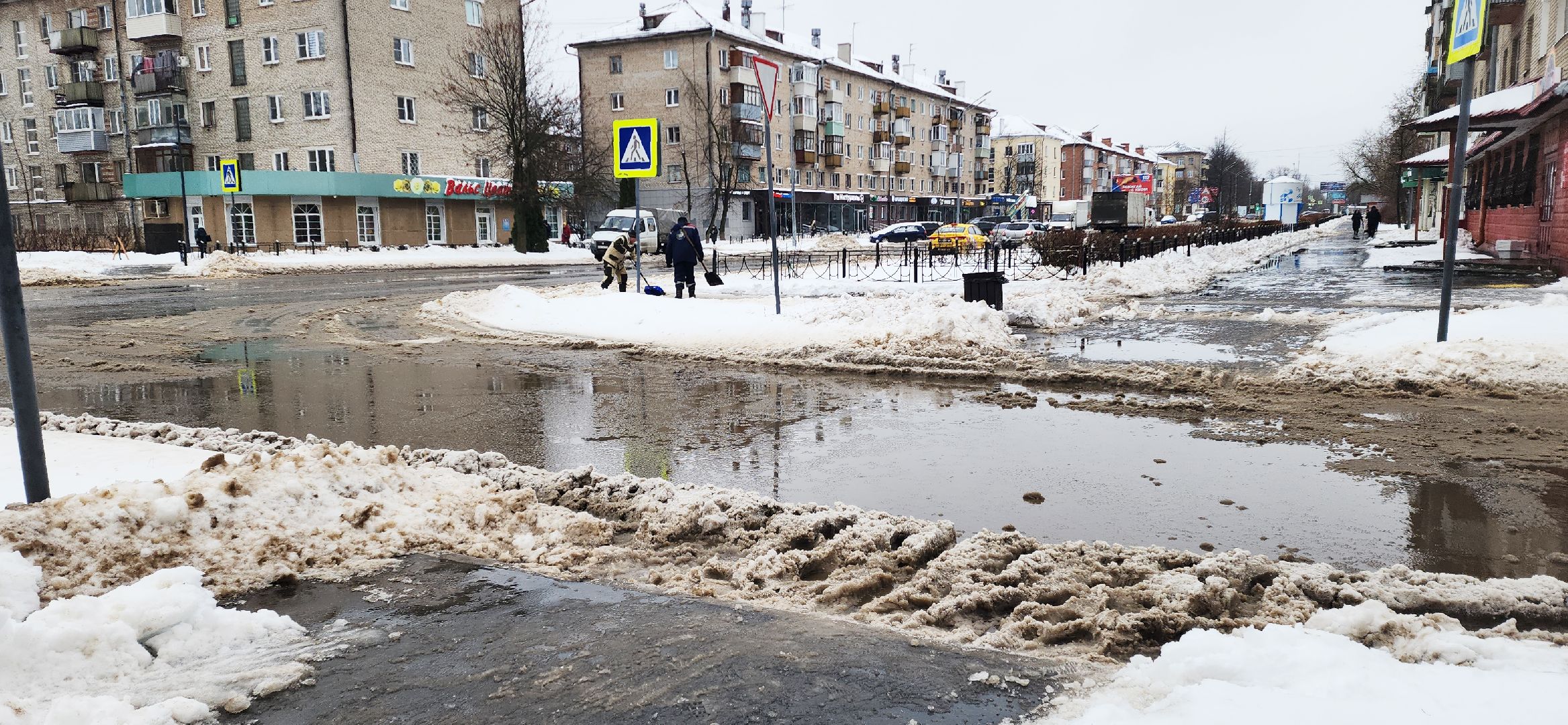 снегопад, Электросталь, зима, коммунальщики, жкх, дороги, уборка дворов, уборка дорог, уборка общественных территорий, уборка снега, оттепель,