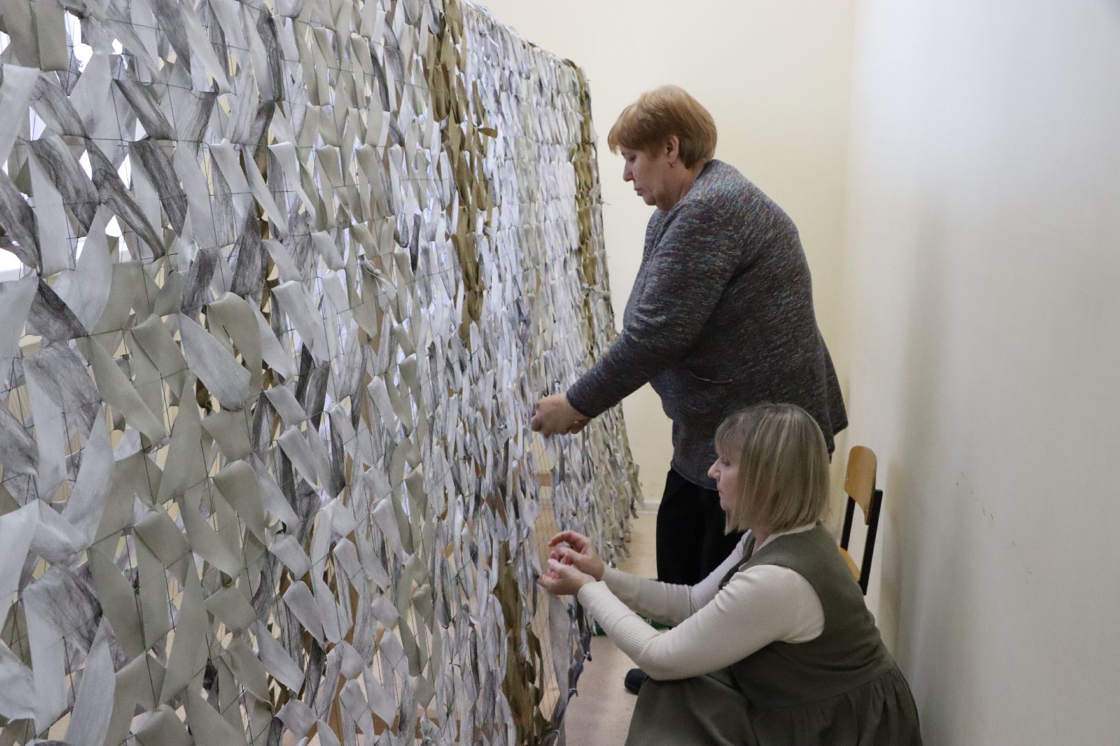 Серебряные Пруды, волонтеры, своих не бросаем, маскировочные сети,