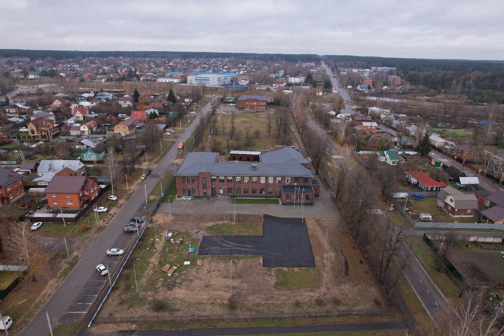 школа, озеры,видео с коптера,