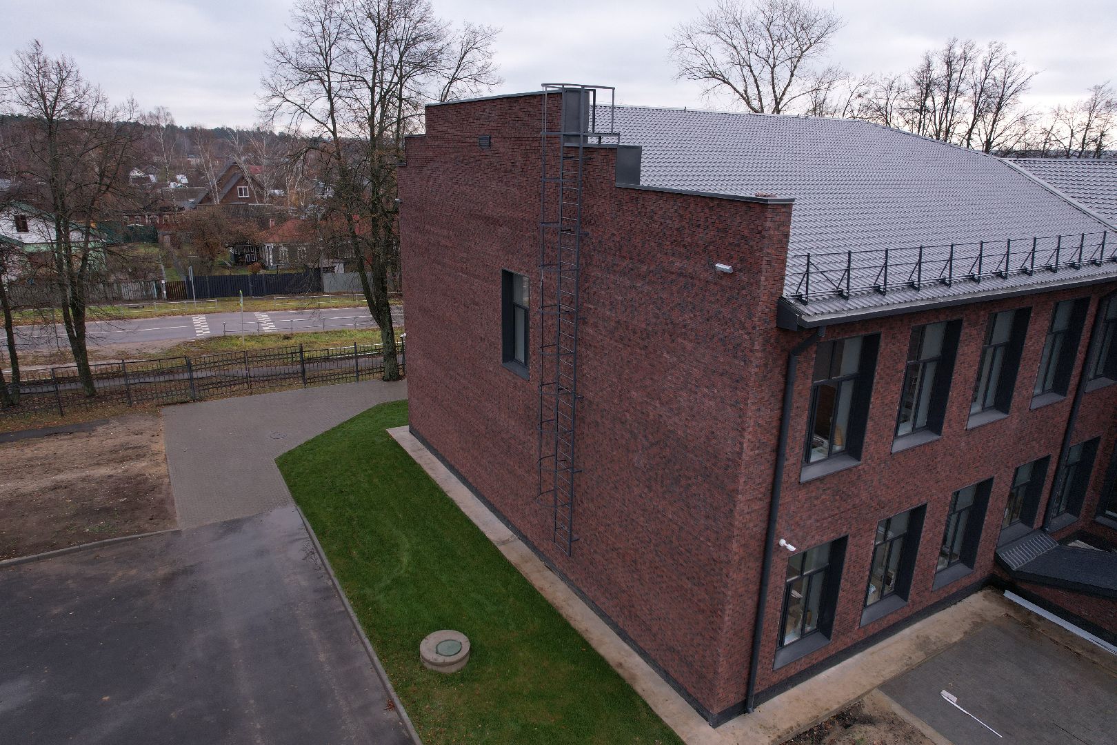 школа, озеры,видео с коптера,