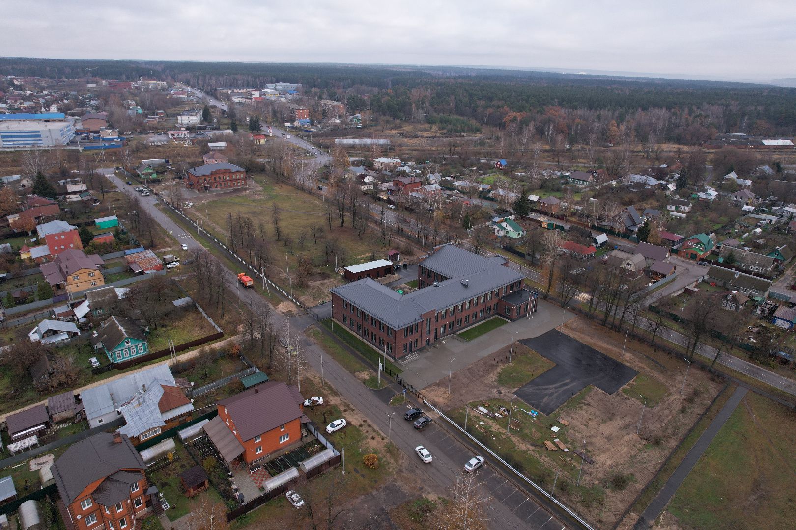 школа, озеры,видео с коптера,