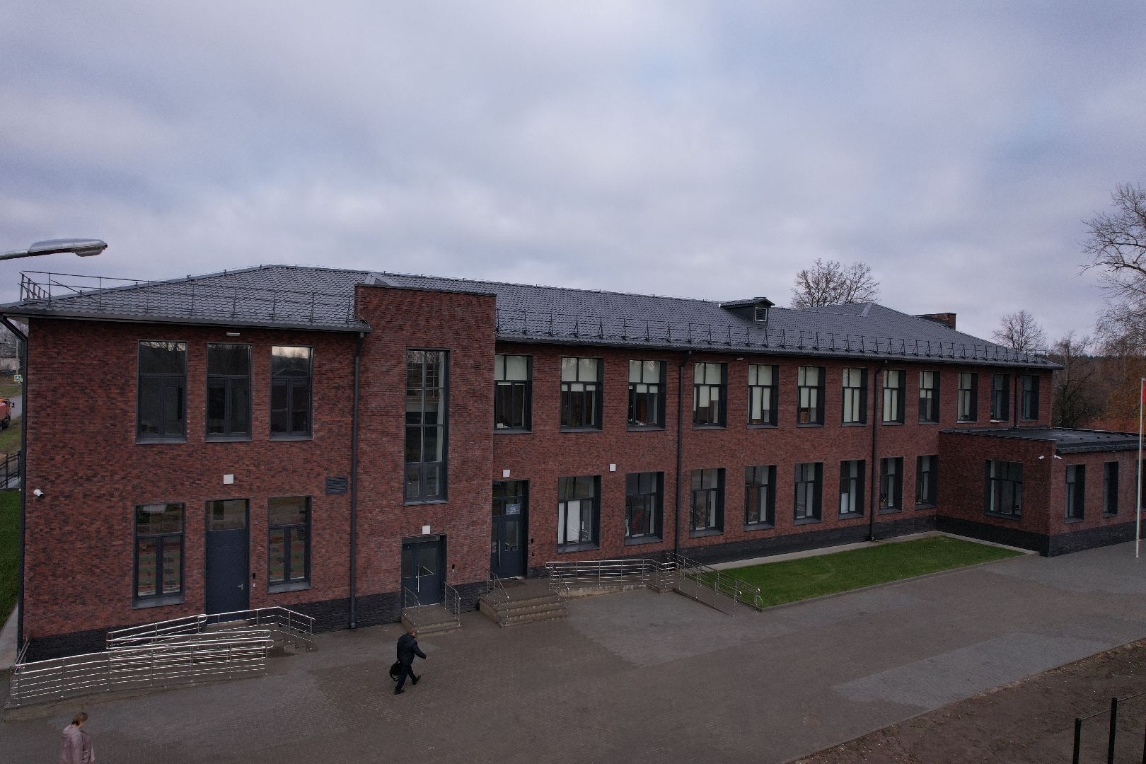 школа, озеры,видео с коптера,