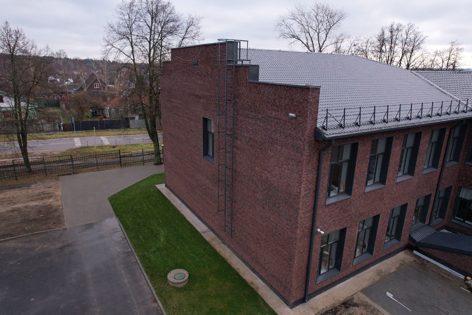 школа, озеры,видео с коптера,