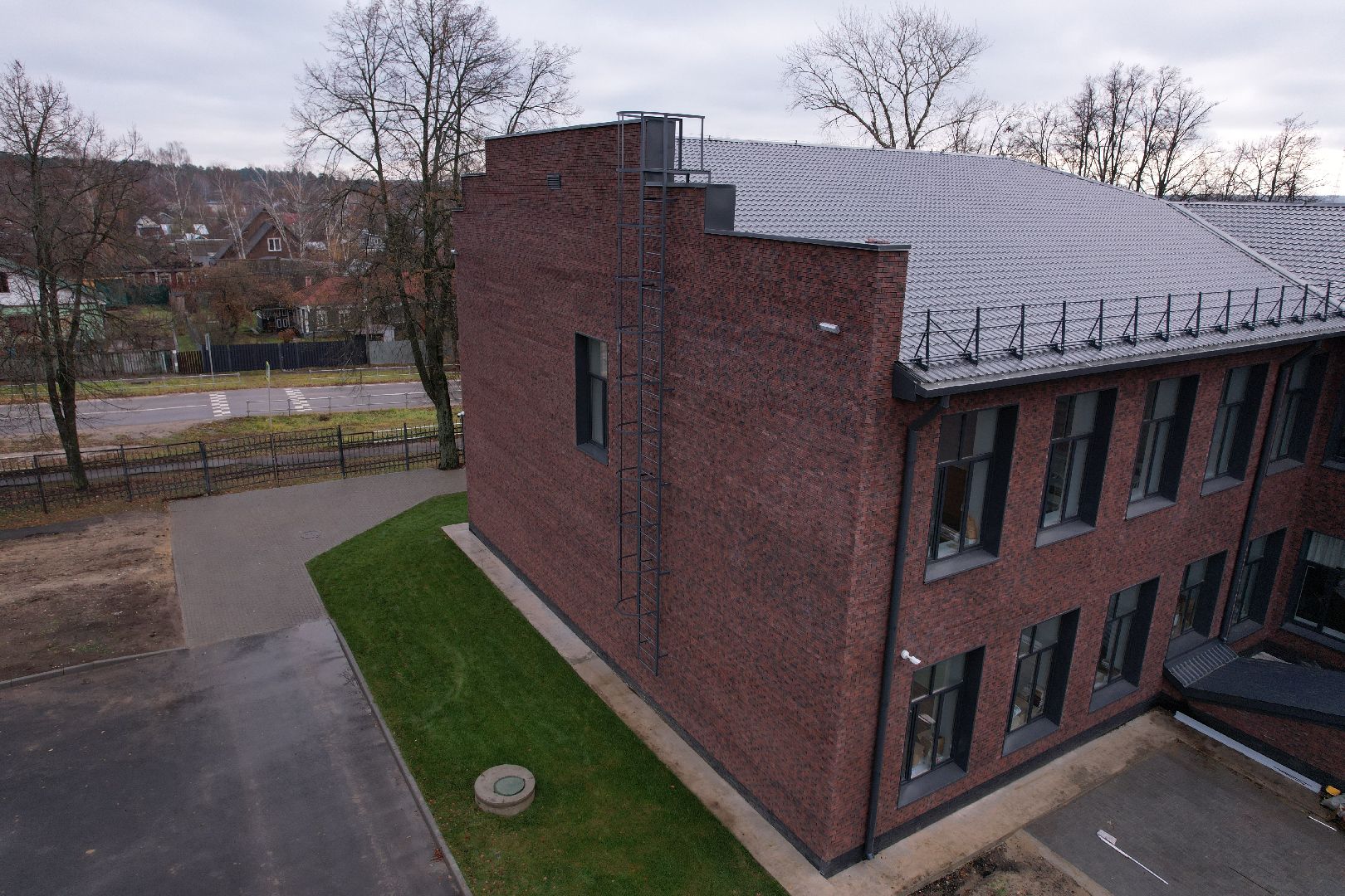 школа, озеры,видео с коптера,