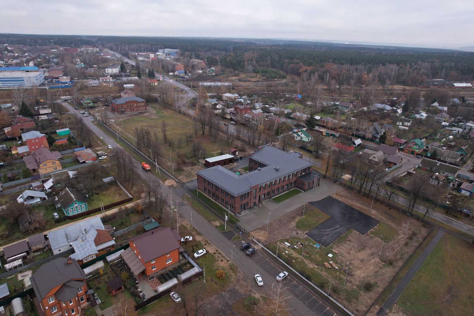 школа, озеры,видео с коптера,