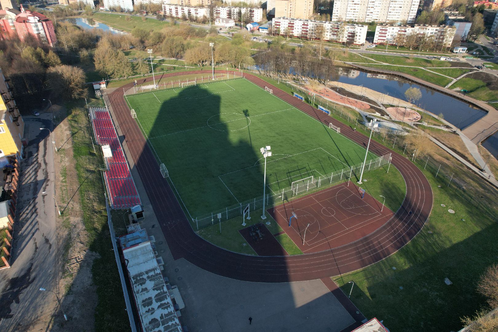 чехов, пруды,видео с коптера,