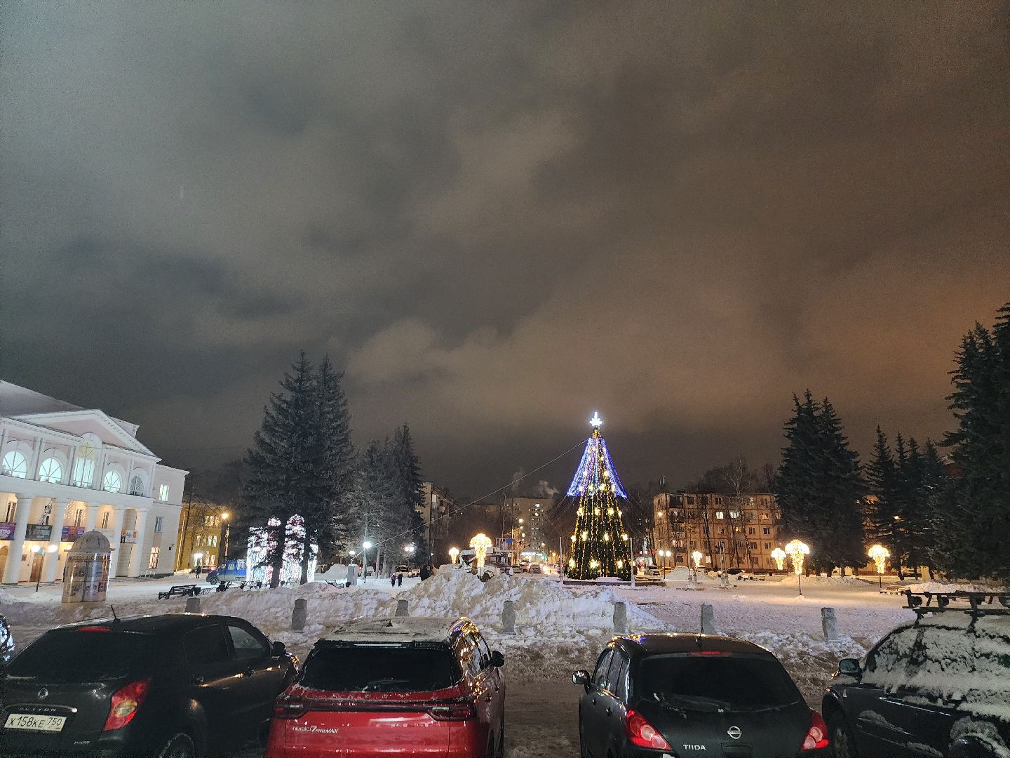 долгопрудный, новый год, ёлка, иллюминация,