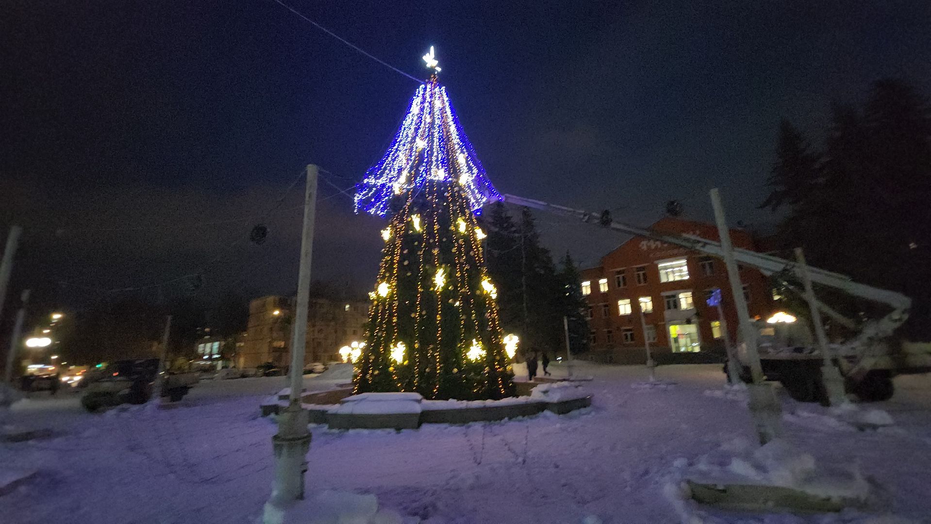 долгопрудный, новый год, ёлка, иллюминация,