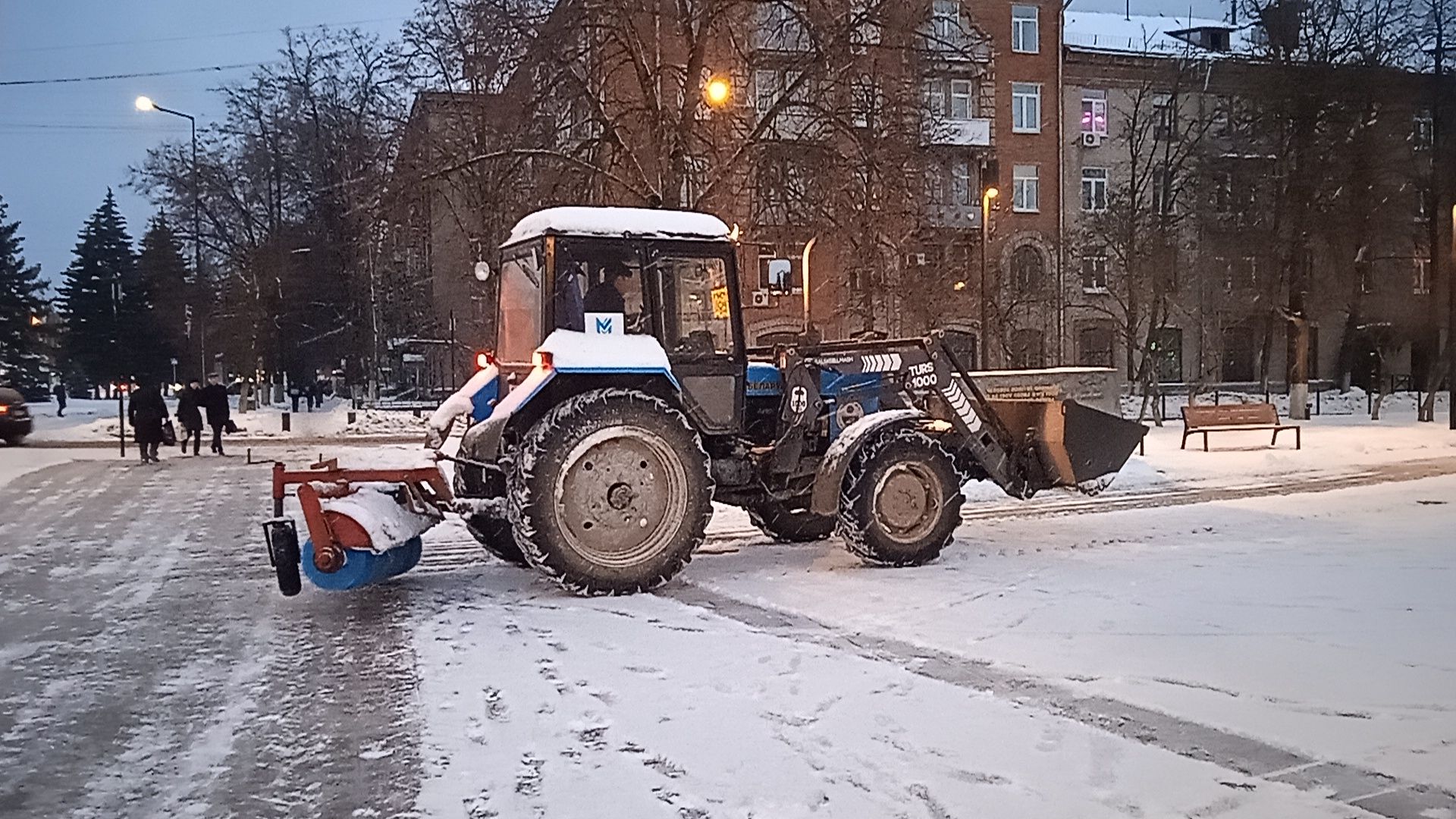 снегопад, уборка, Никитин, Воробьев, МБУ Городское хозяйство,