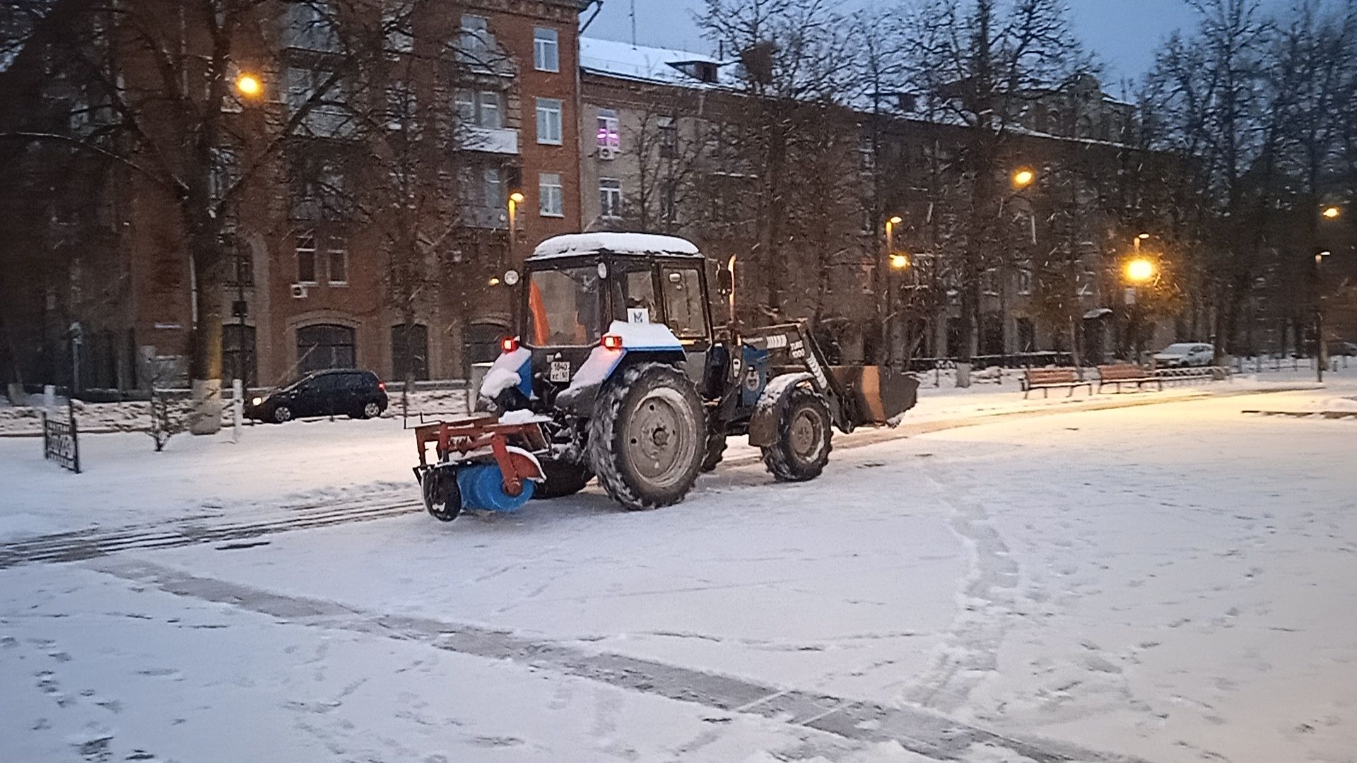 снегопад, уборка, Никитин, Воробьев, МБУ Городское хозяйство,