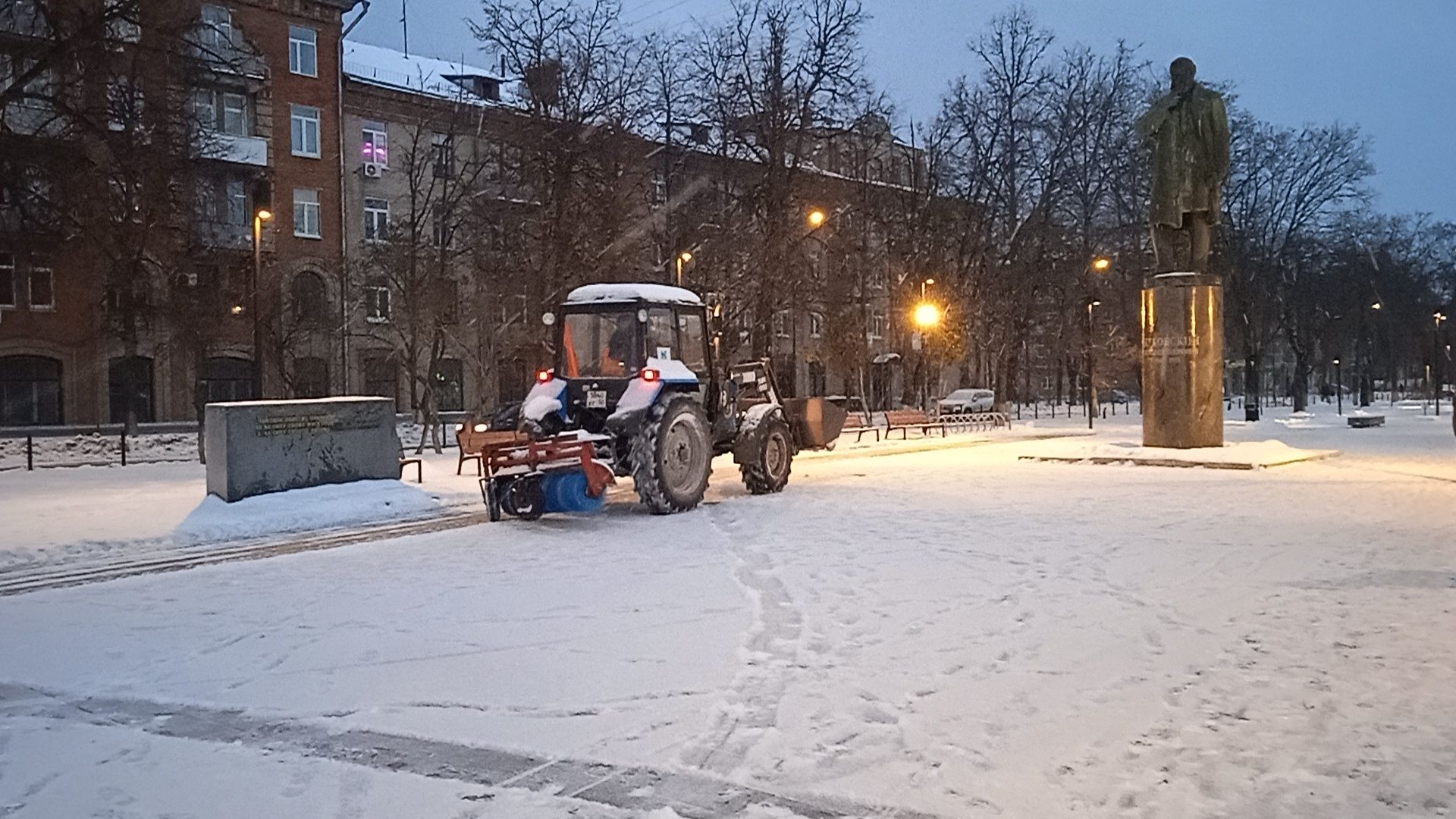 снегопад, уборка, Никитин, Воробьев, МБУ Городское хозяйство,