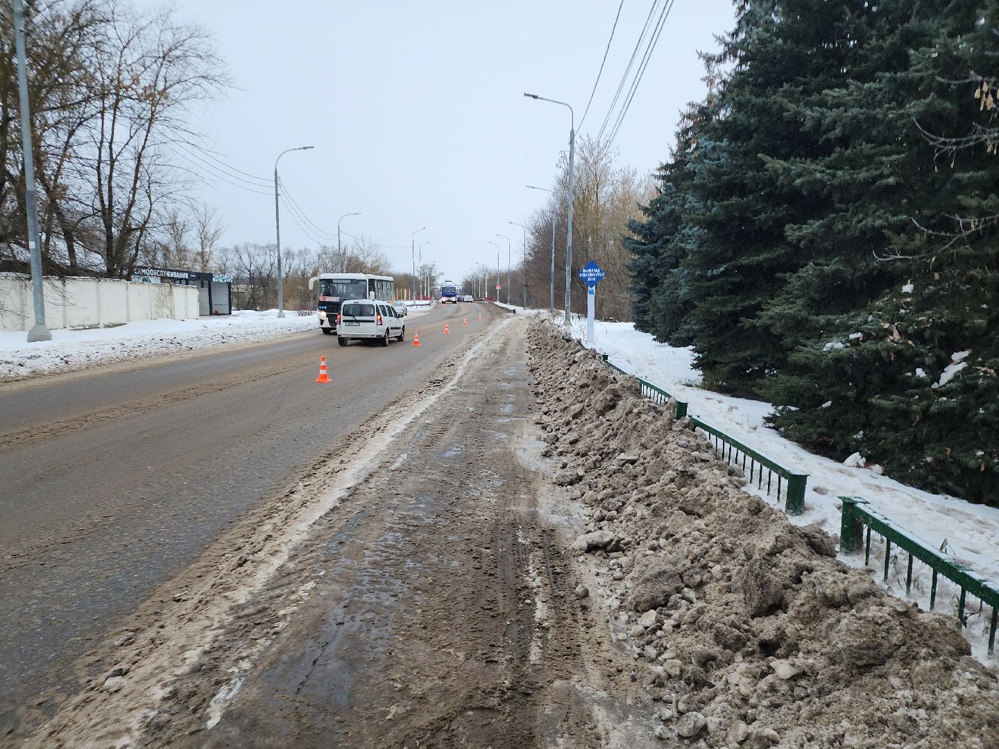 серпухов, подмосковье, убирают снег, грейдер, комбинат благоустройства,