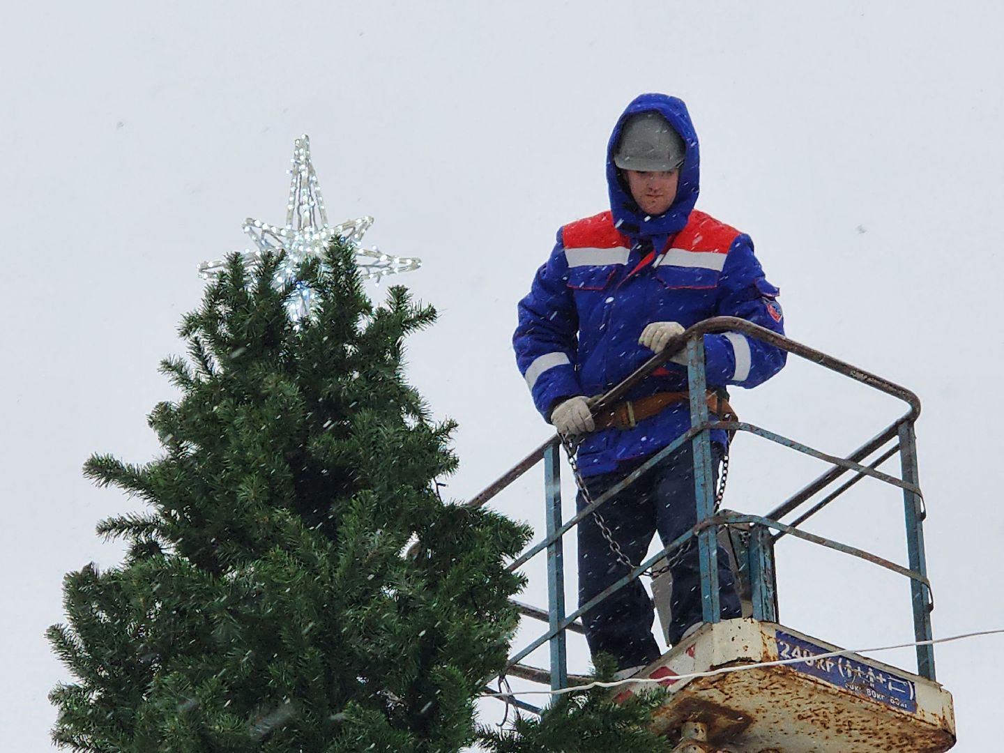 серпухов, новогодняя елка, городские парки, новый год, новогодние украшения, парк питомник,