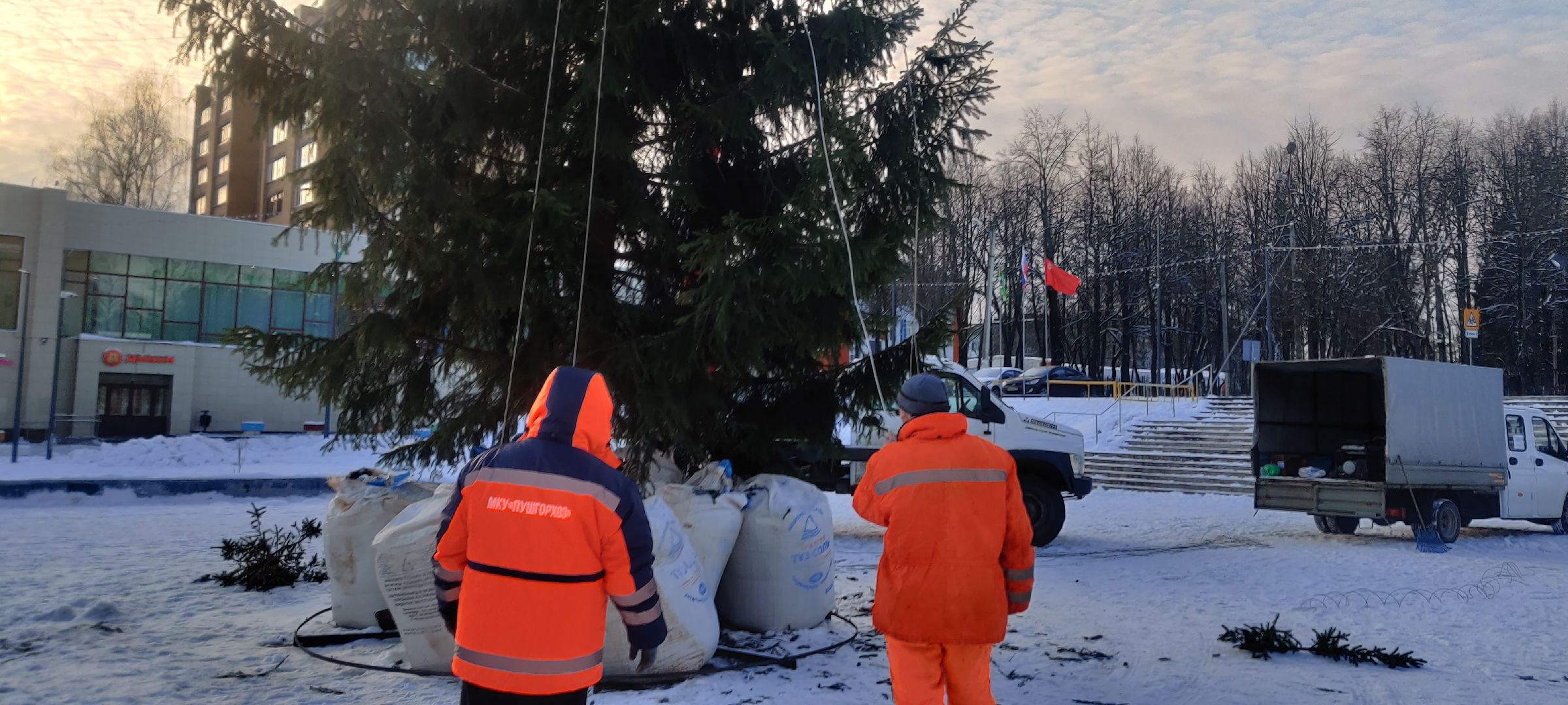 красноармейск, г.о. пушкинский, новогодняя ель, новогодние украшения,