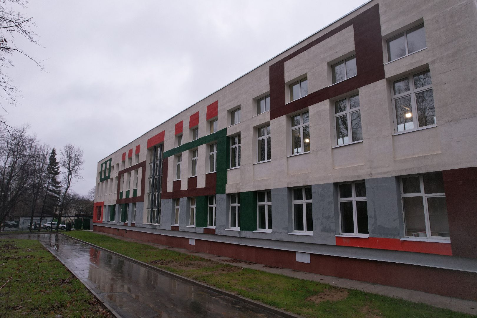 школа, селятино,видео с коптера,