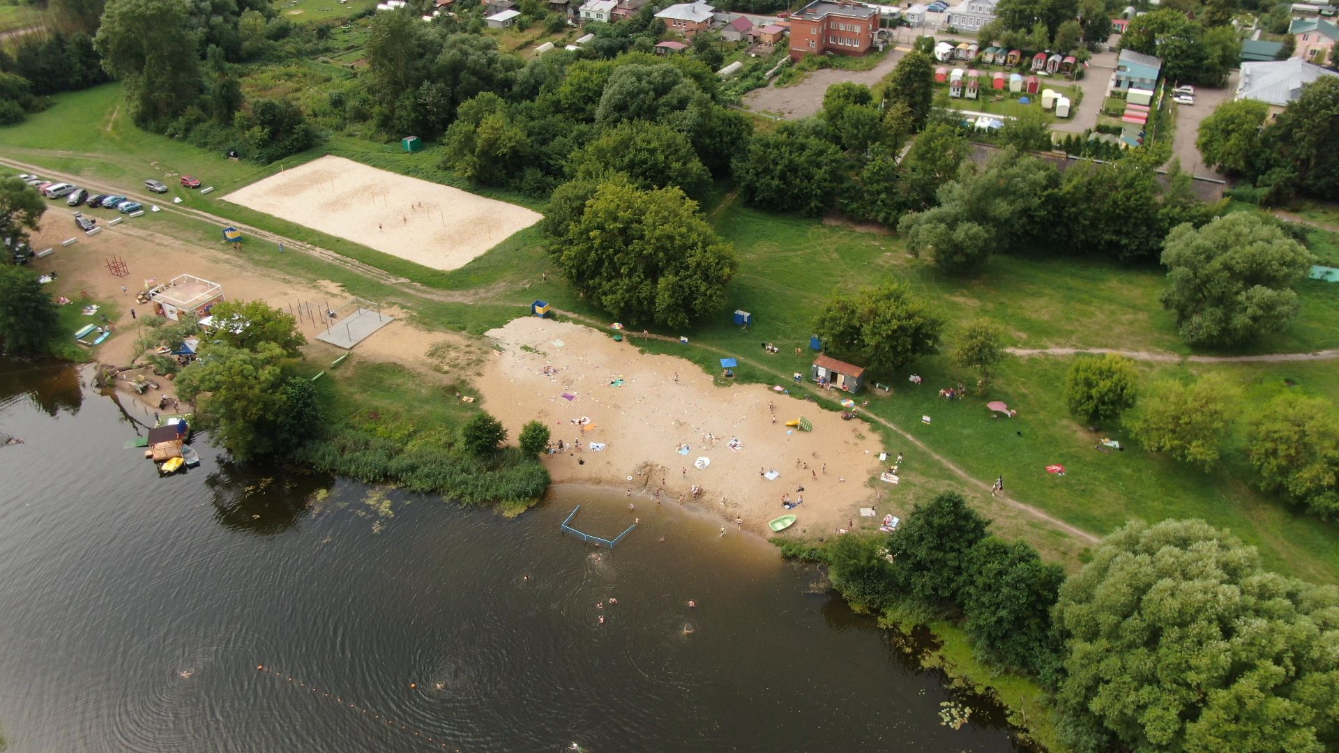 кемпинг, коломна, туризм,видео с коптера,