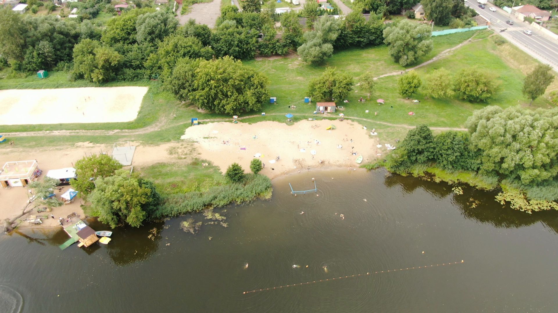 кемпинг, коломна, туризм,видео с коптера,
