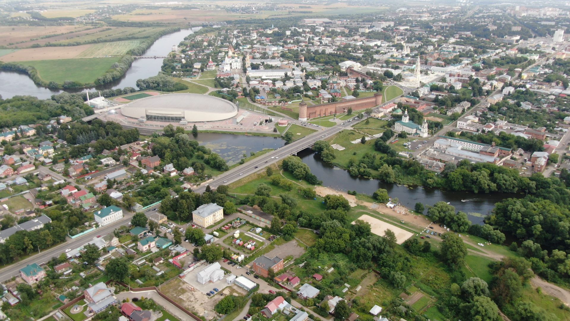 кемпинг, коломна, туризм,видео с коптера,