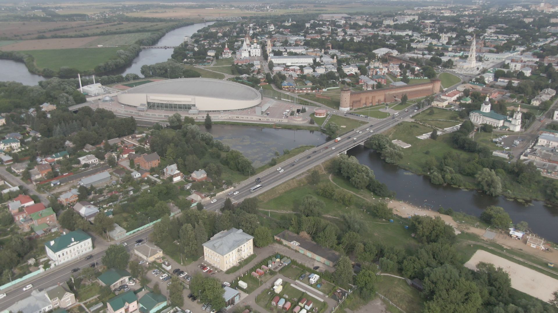 кемпинг, коломна, туризм,видео с коптера,