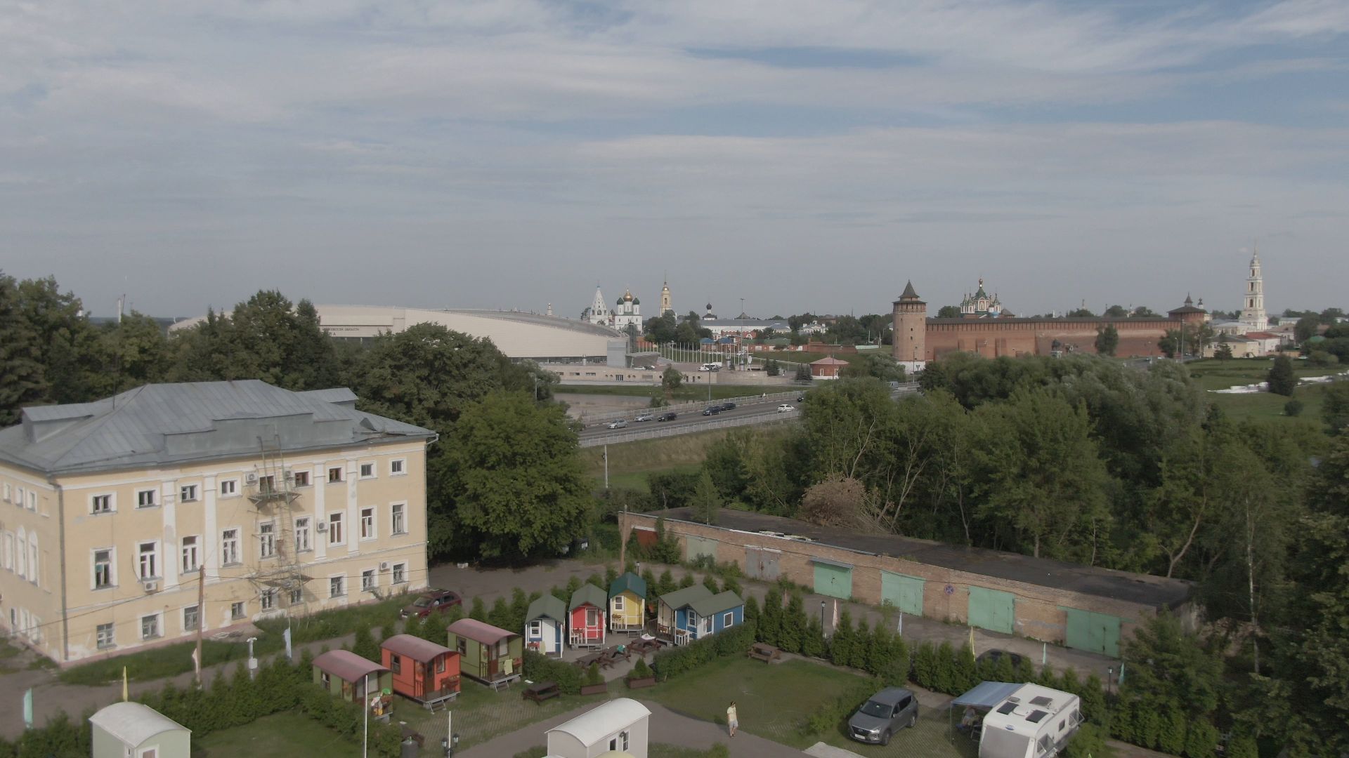 кемпинг, коломна, туризм,видео с коптера,