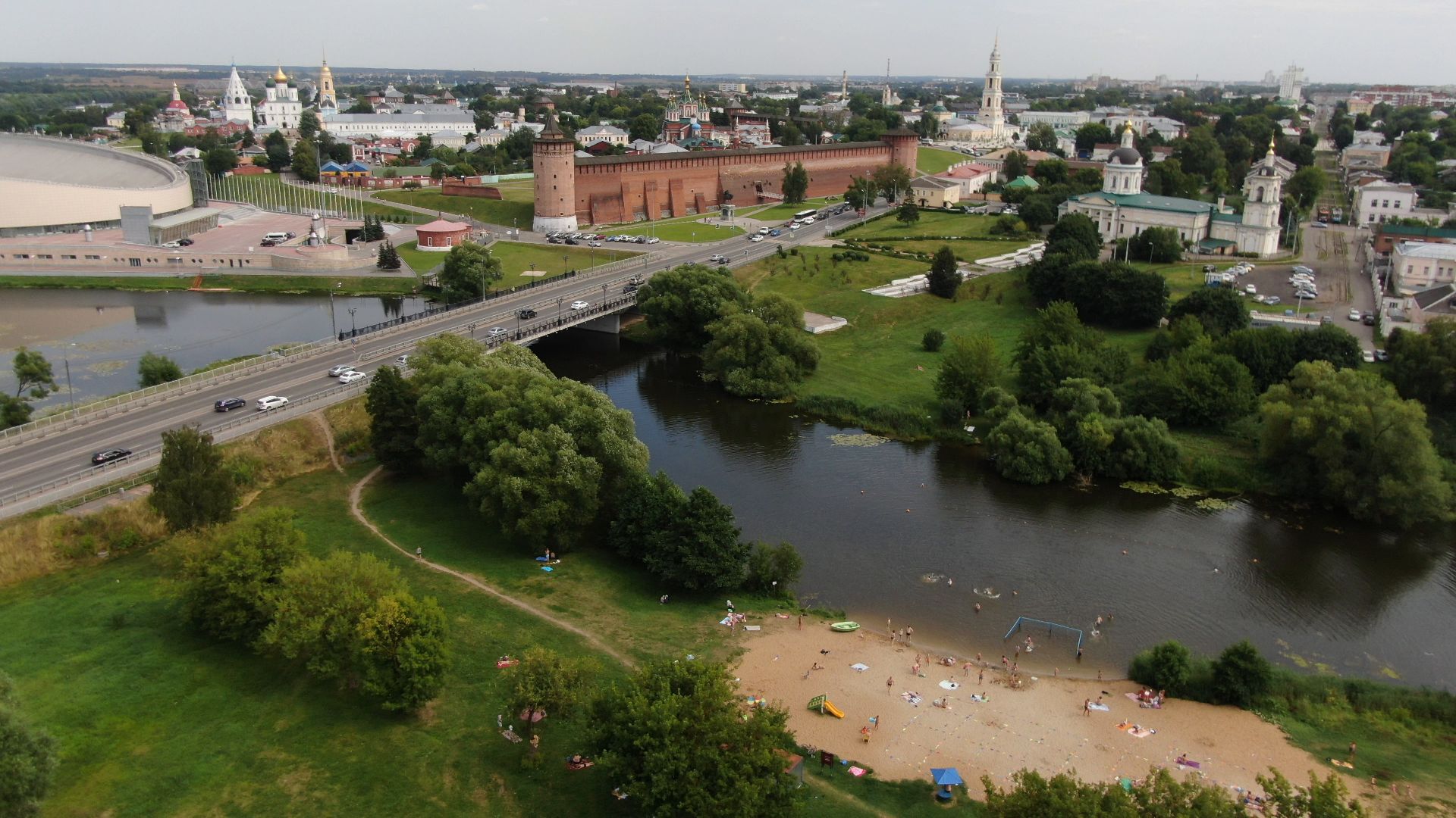 кемпинг, коломна, туризм,видео с коптера,