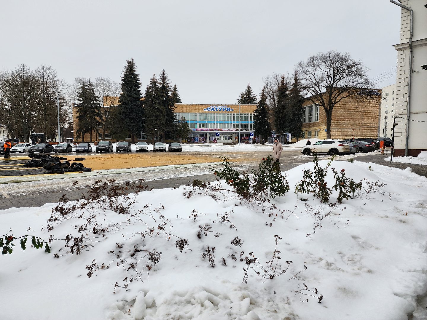 Раменское, благоустройство, каток в центре города,строительство катка,