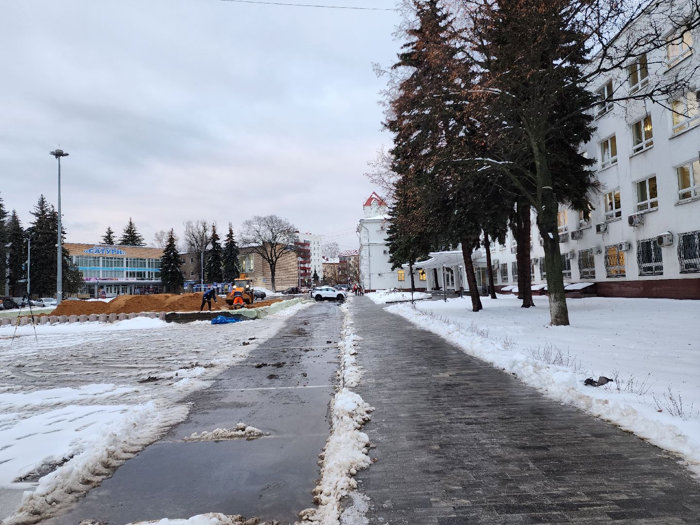 Раменское, благоустройство, каток в центре города,строительство катка,