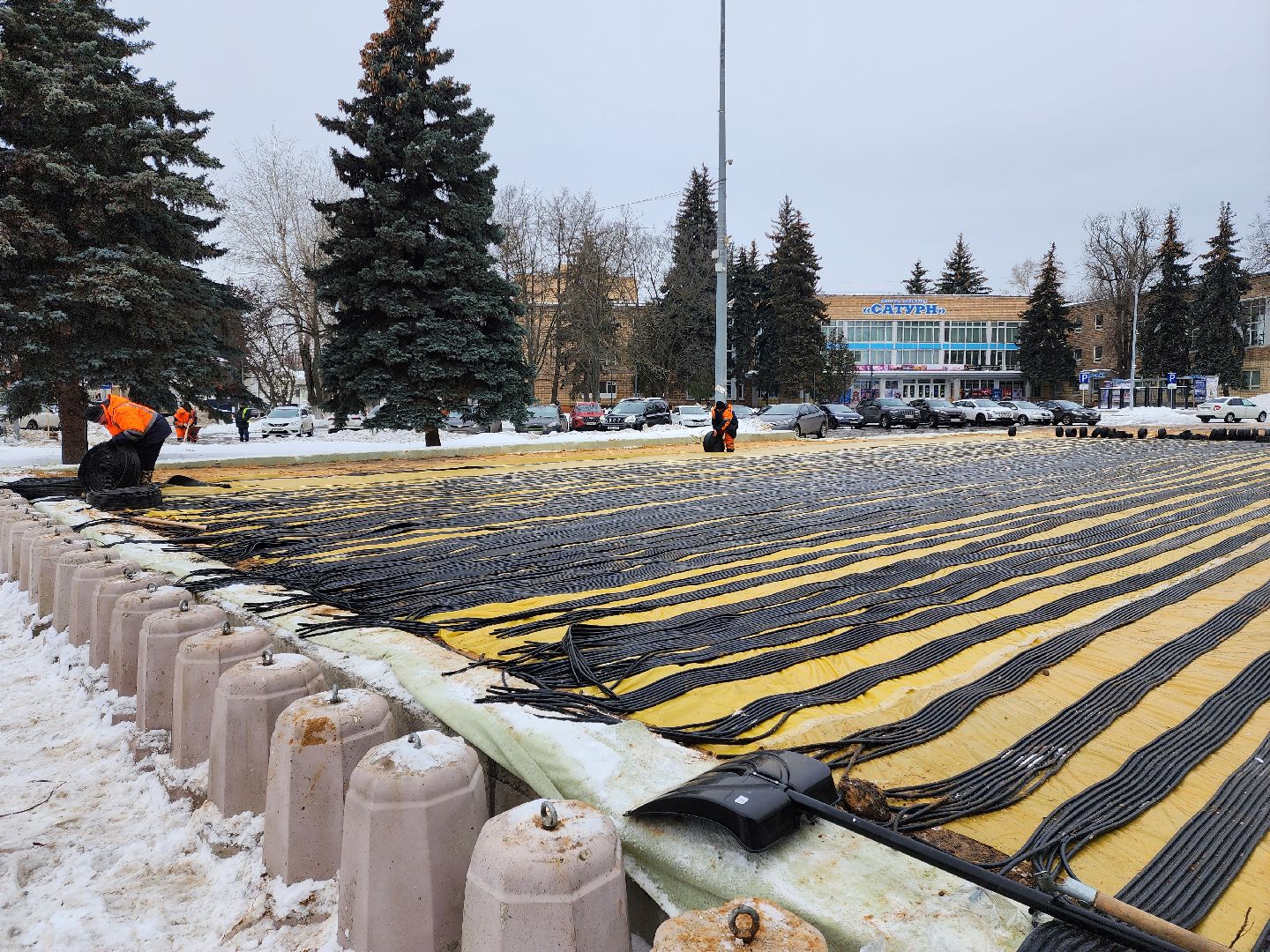 Раменское, благоустройство, каток в центре города,строительство катка,