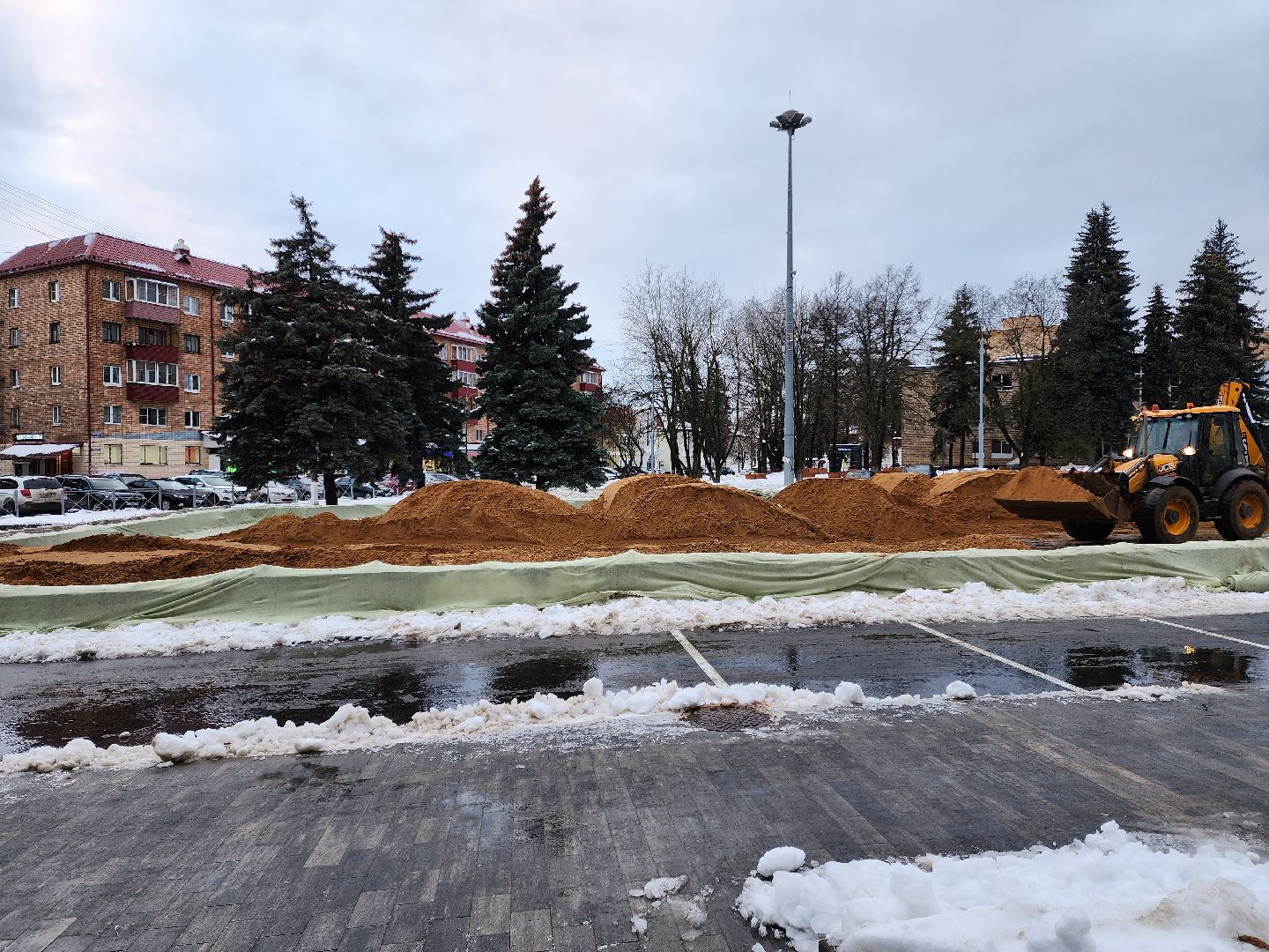 Раменское, благоустройство, каток в центре города,строительство катка,