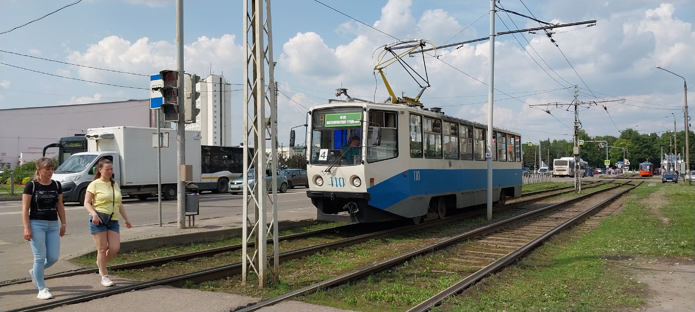 Коломна, транспорт, трамвай,