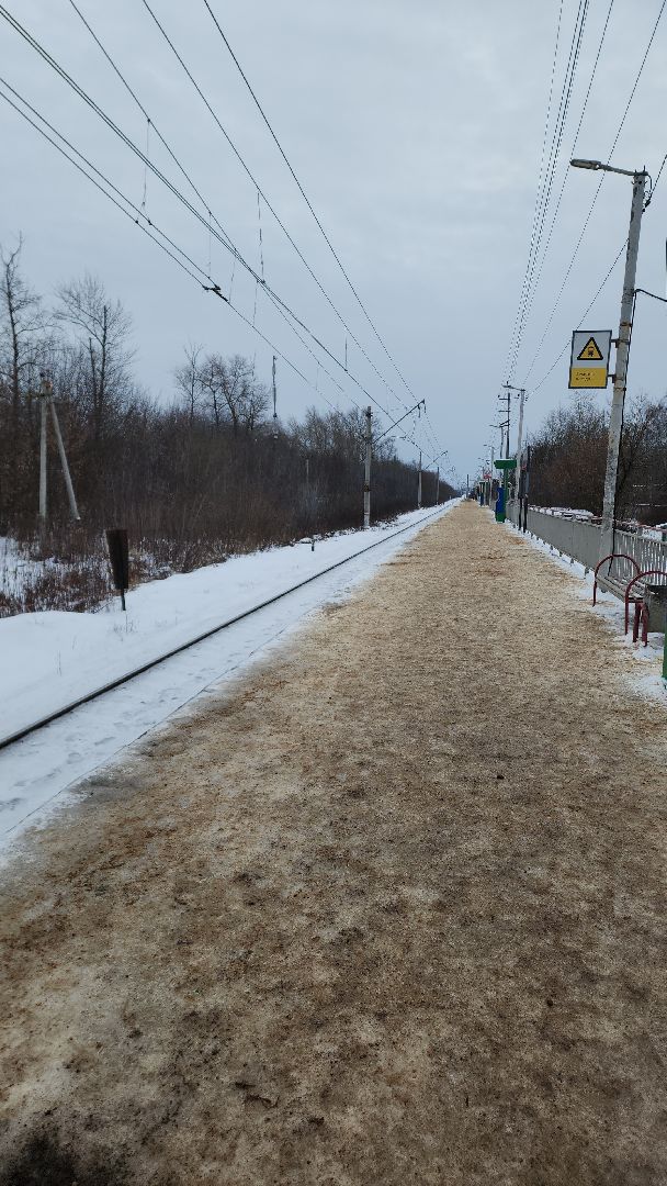 электросталь, железная дорога, платформа, платформа Машиностроитель, уборка, уборка общественных территорий, уборка снега, уборка территорий, ржд, станция, безопасность,