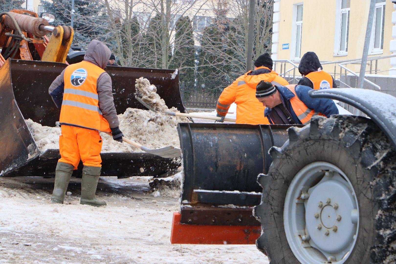 Серебряные Пруды, Мосавтодор, Снегопад, коммунальные службы,